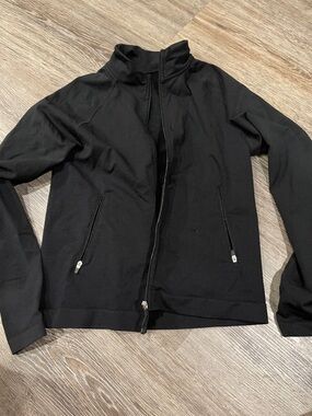 Black Full-Zip Jacket - Lightweight Casual Layer